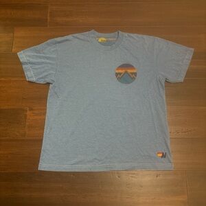 Aviator Nation Unisex Blue Mountain Tee Shirt Size Large